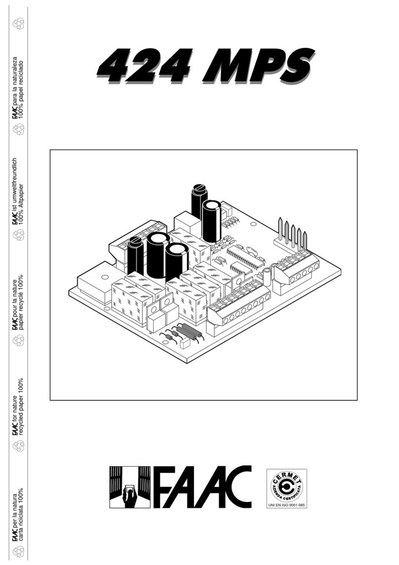 FAAC 424 MPS manual