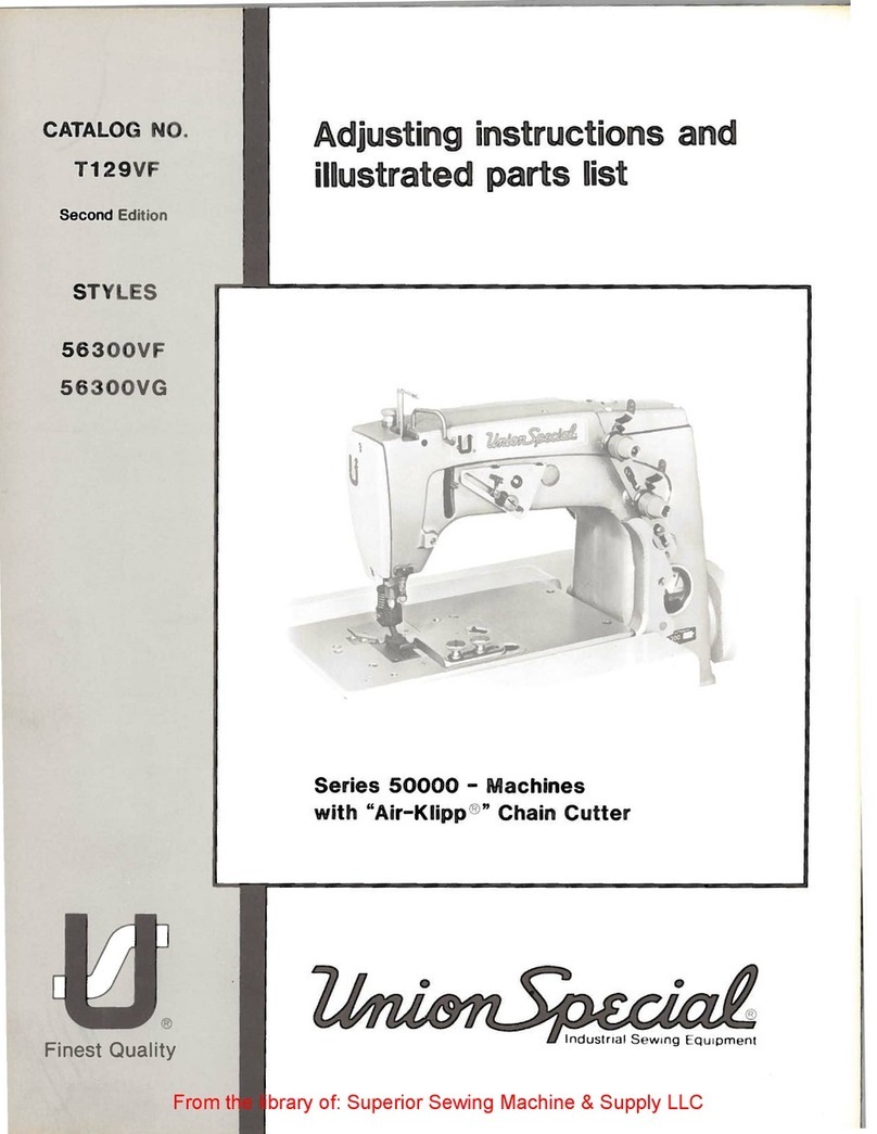 UnionSpecial 50000 Series Setup guide