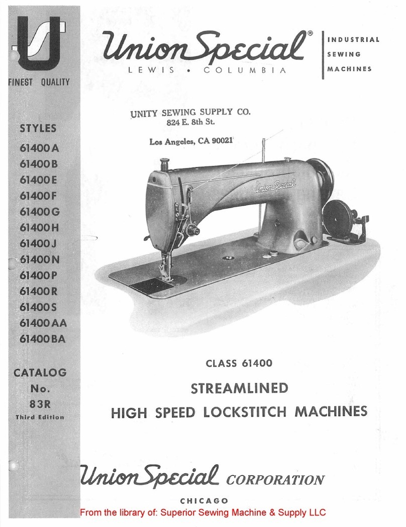 UnionSpecial 61400 Series Instruction sheet