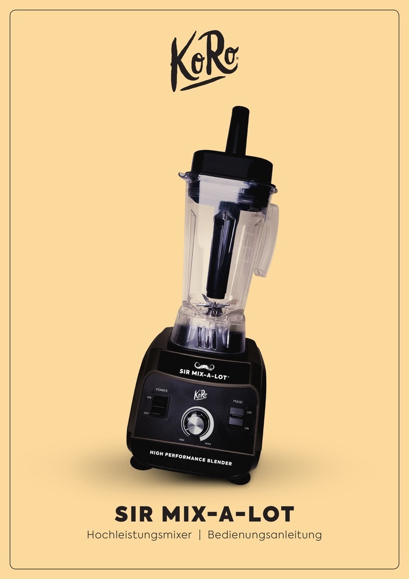 KoRo SIR MIX-A-LOT user manual