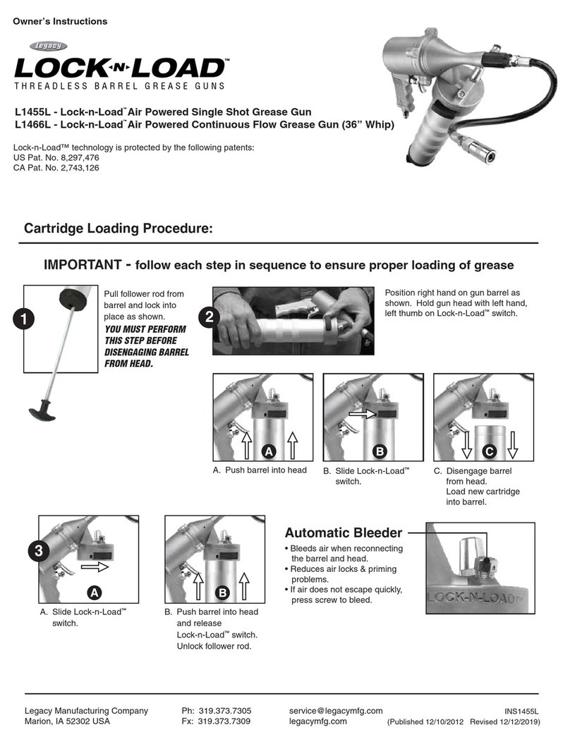 Legacy Lock-n-Load L1455L Owner's instructions Legacy Lock-n-Load L1455L Owner's instructions