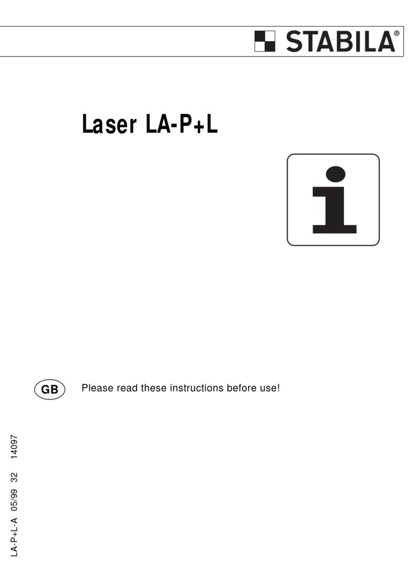 Stabila Laser LA-P+L operating instructions
