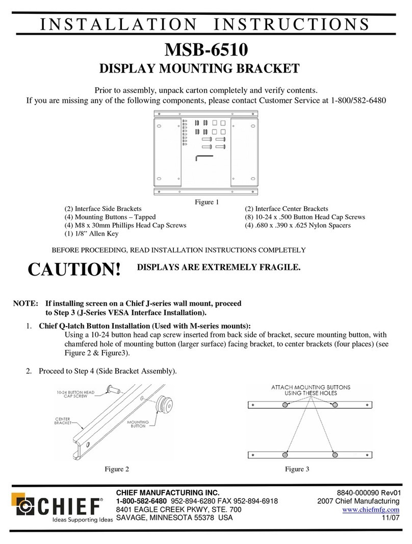 CHIEF MSB-6510 User manual