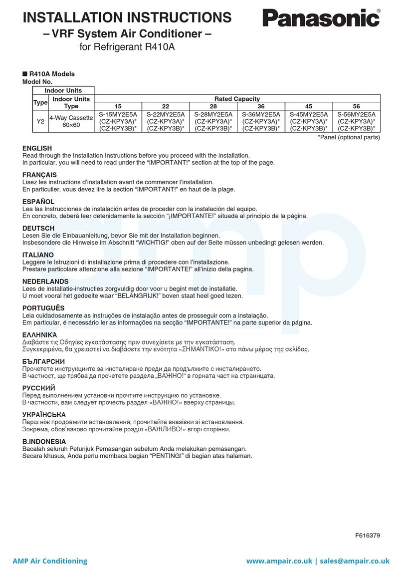 Panasonic S-15MY2E5A CZ-KPY3A User manual