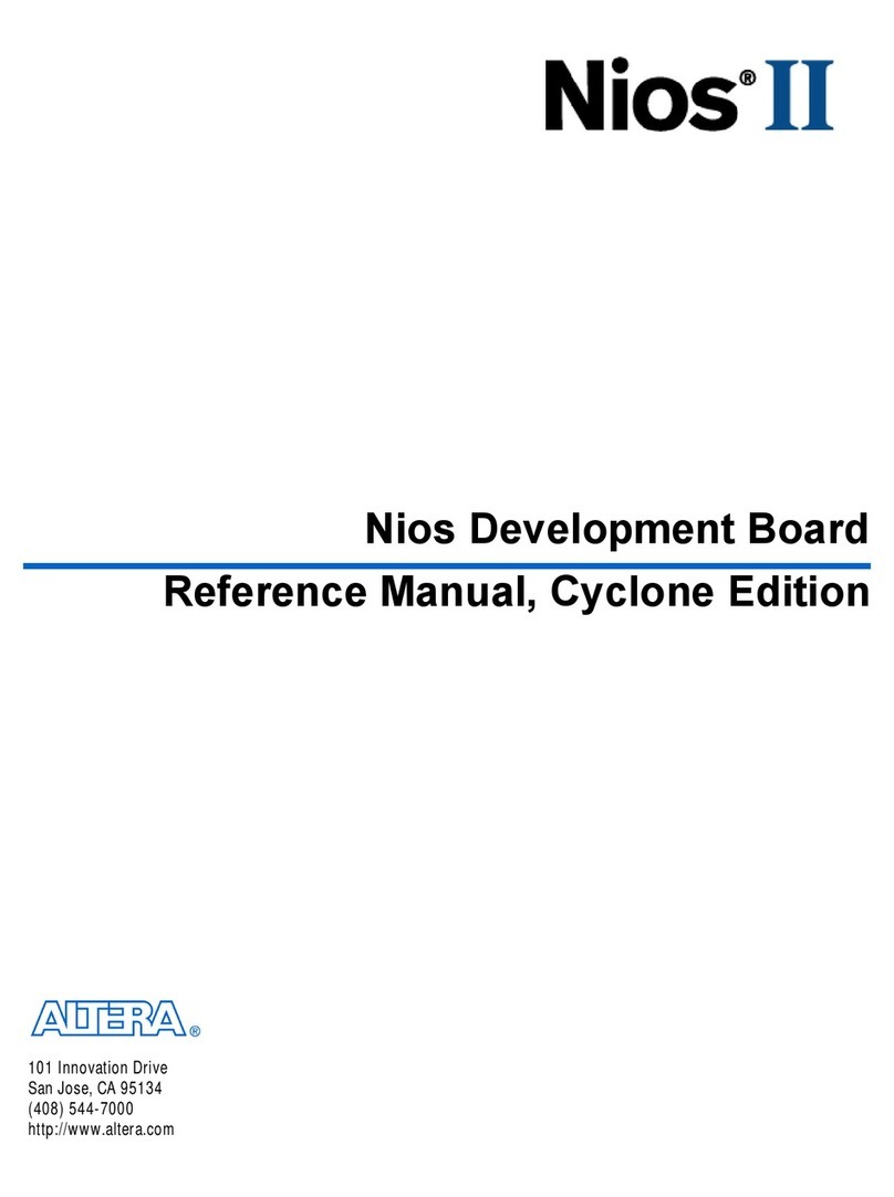 Altera Nios Cyclone II Edition User manual