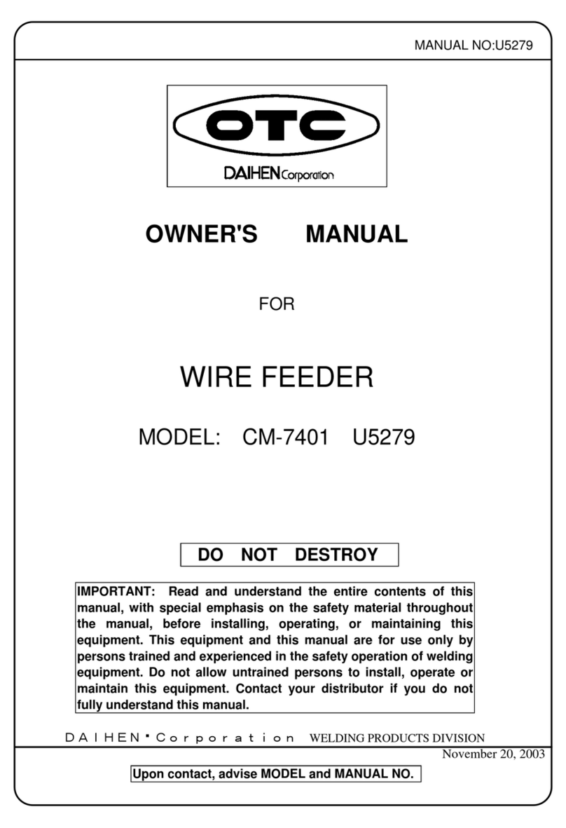 Daihen OTC CM-7401 owner's manual