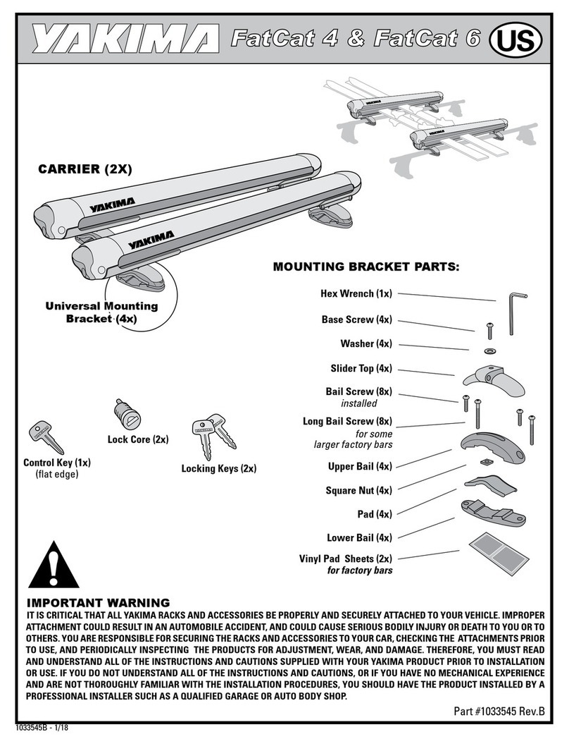 Yakima FatCat 4 User manual