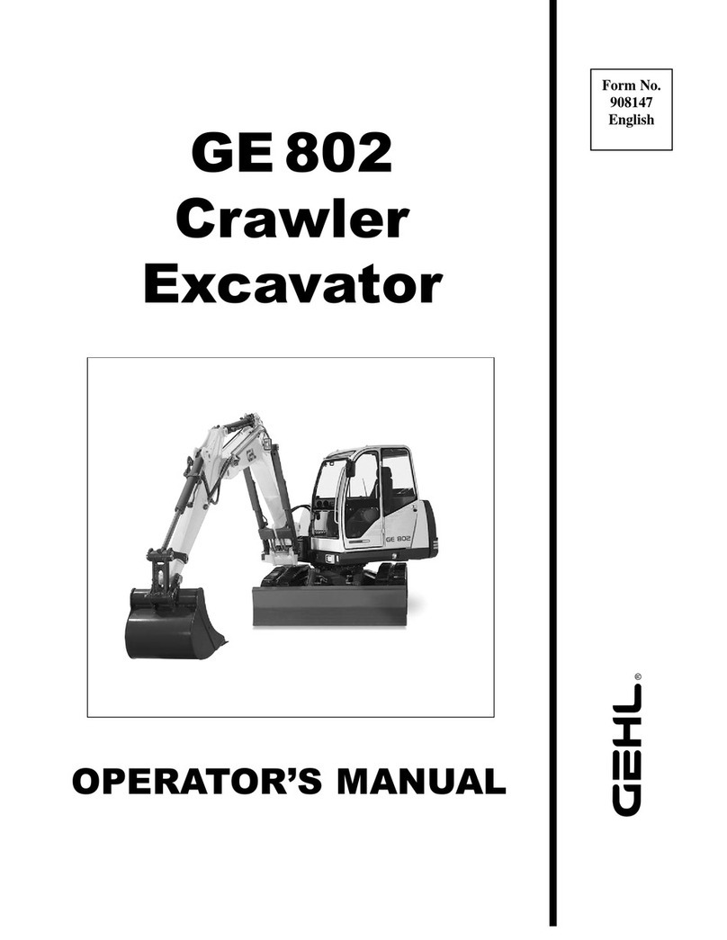 Gehl GE 802 Operator's manual