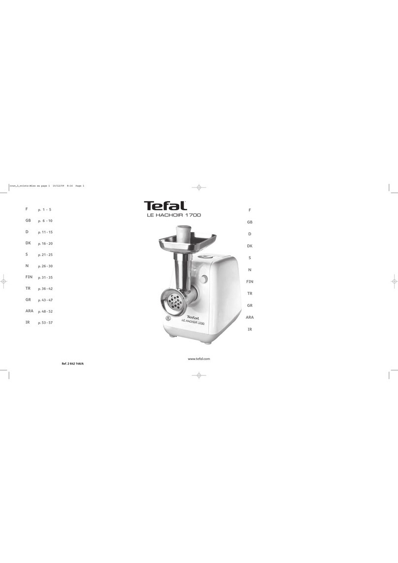 TEFAL LE HACHOIR 1700 manual