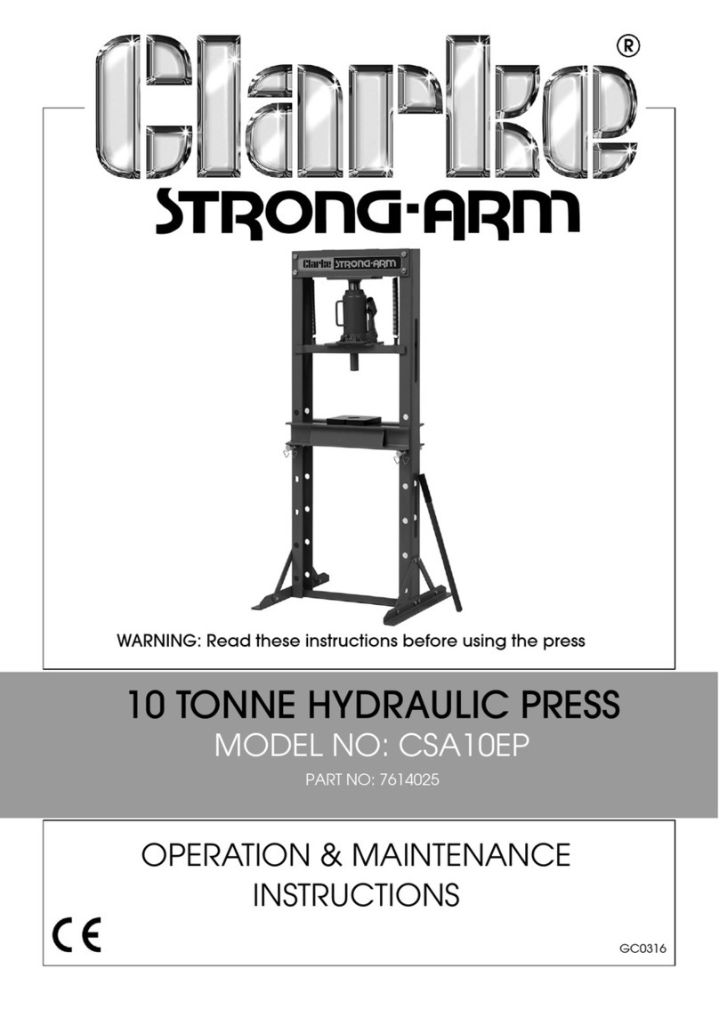Clarke CSA10EP Operation & maintenance instructions