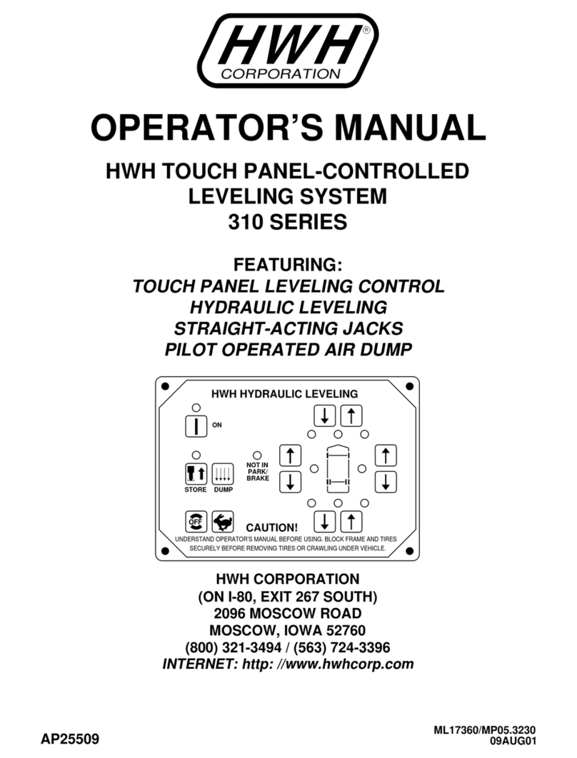 HWH 310 SERIES Operator's manual
