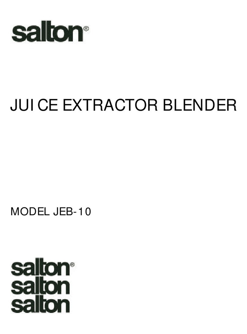 Salton JEB-10 User manual