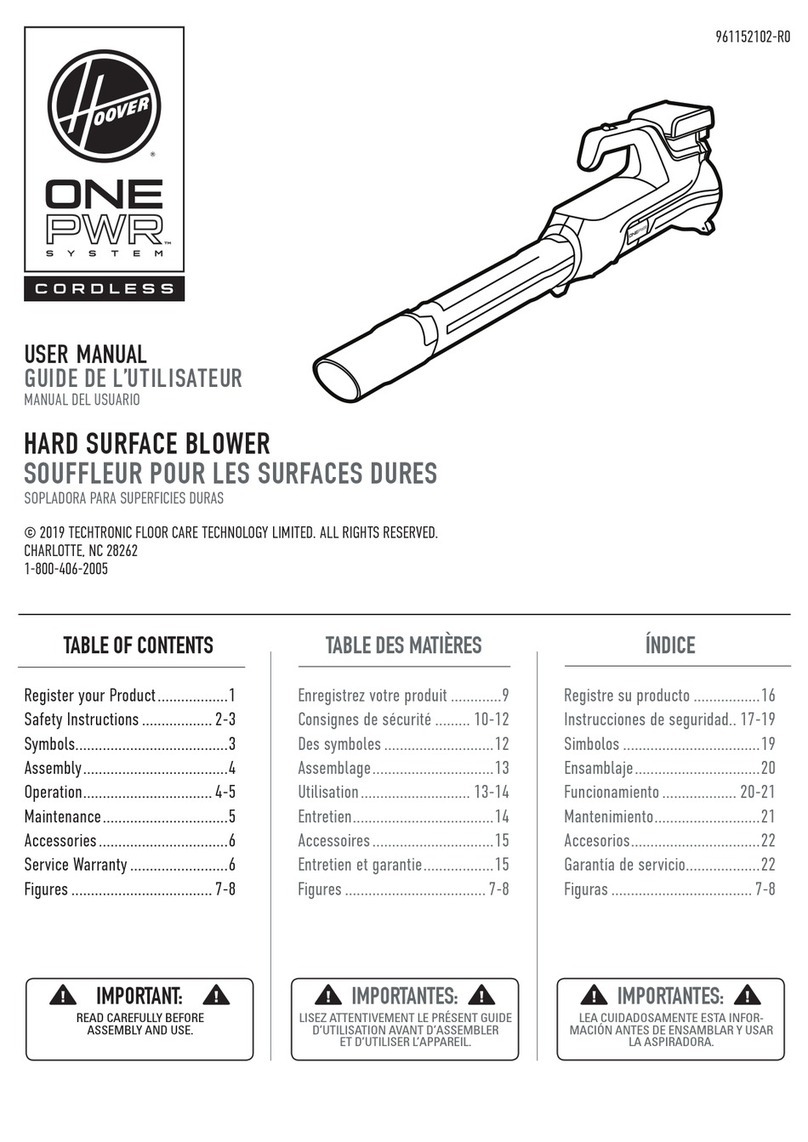 Hoover ONEPWR SYSTEM user manual