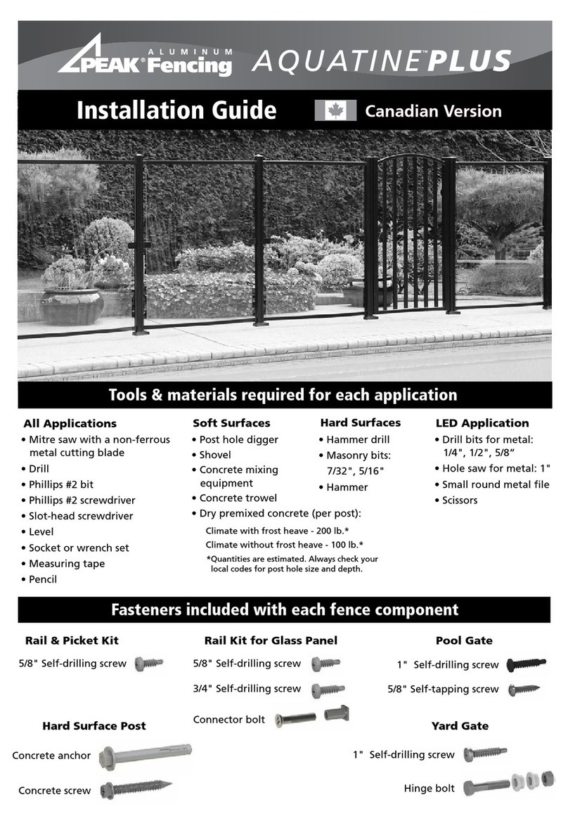 Peak AQUATINE PLUS installation guide