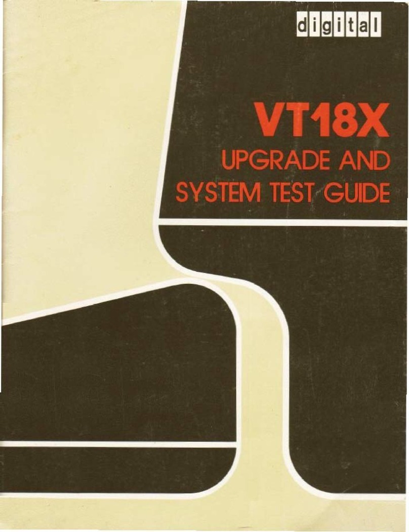 Digital Equipment VT18X User manual