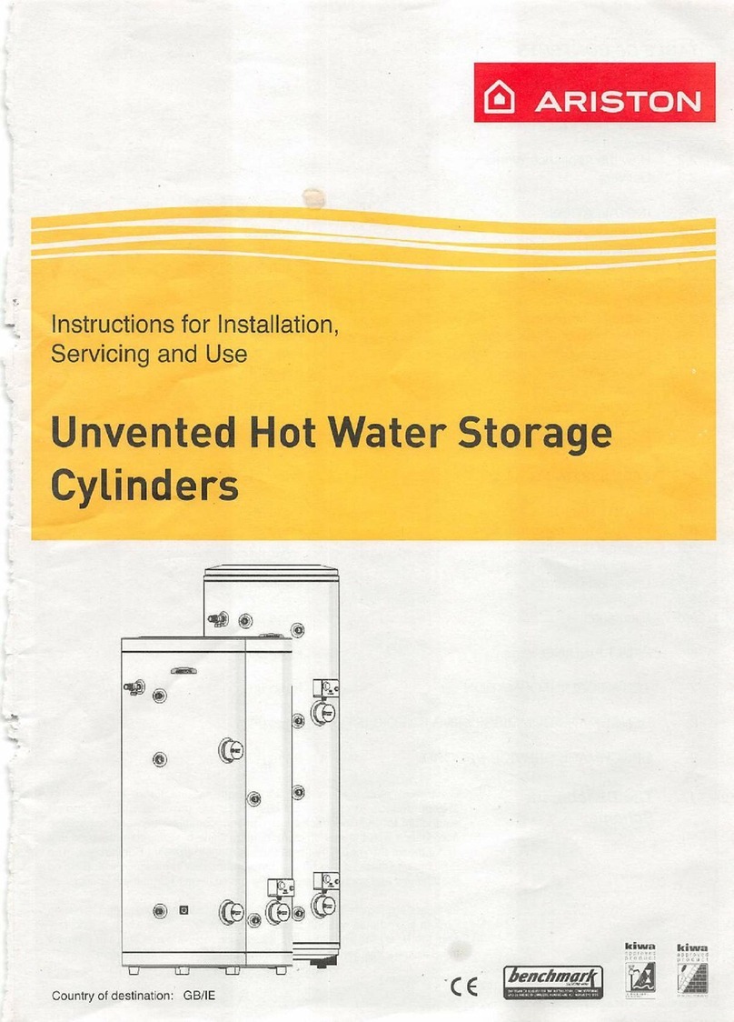 Ariston ST 50 ProTech Instructions for installation, servicing & operation Ariston ST 50 ProTech Instructions for installation, servicing & operation