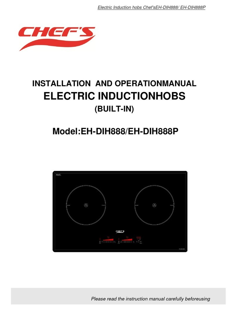Chef's EH-DIH888P Installation and operation manual