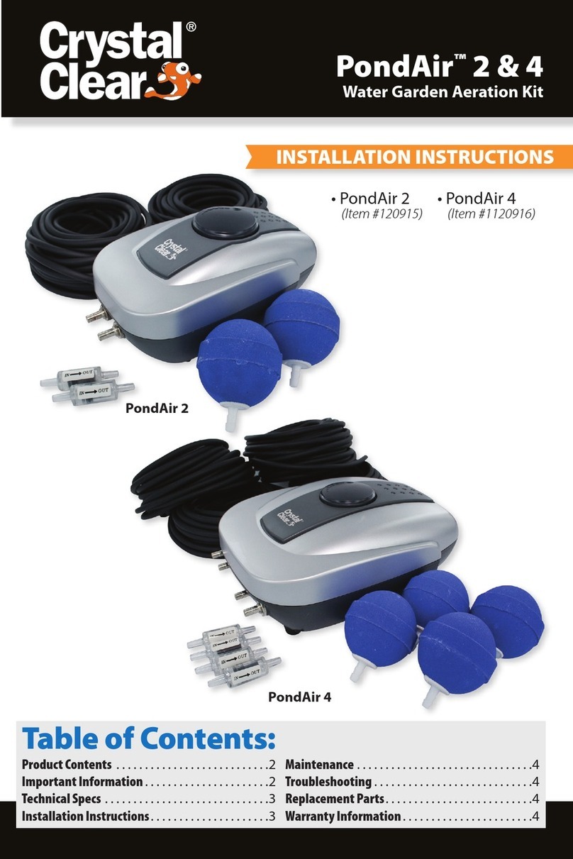 Crystal Clear PondAir 2 installation instructions