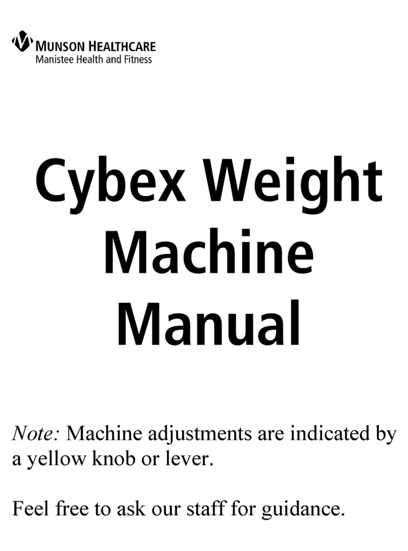 Munson Healthcare Cybex Weight Machine manual