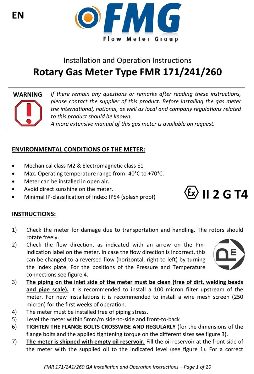 FMG FMR 171 Installation and operation instructions