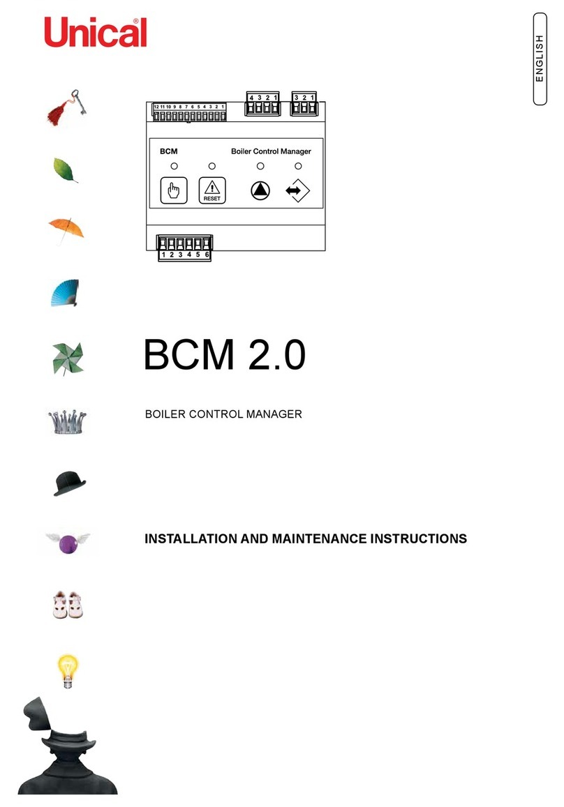 Unical BCM 2.0 Installation and maintenance instructions