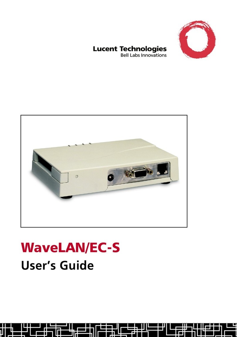 Lucent Technologies WaveLAN/EC-S user guide