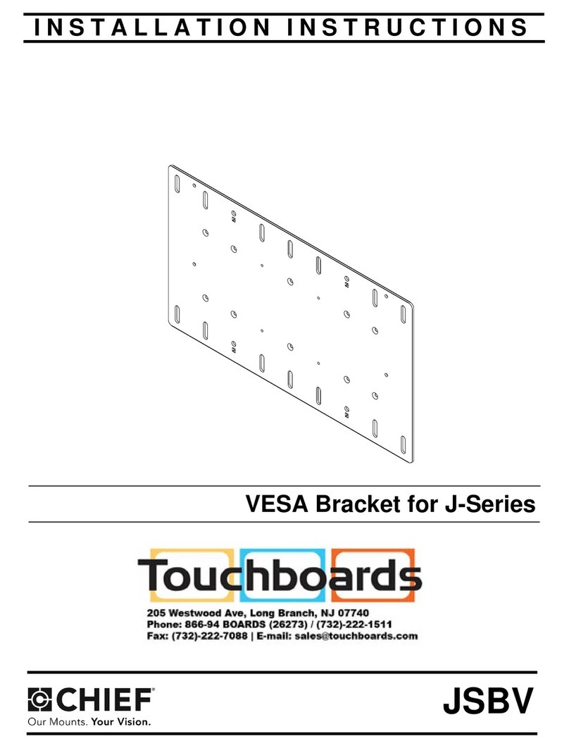 CHIEF J Series installation instructions
