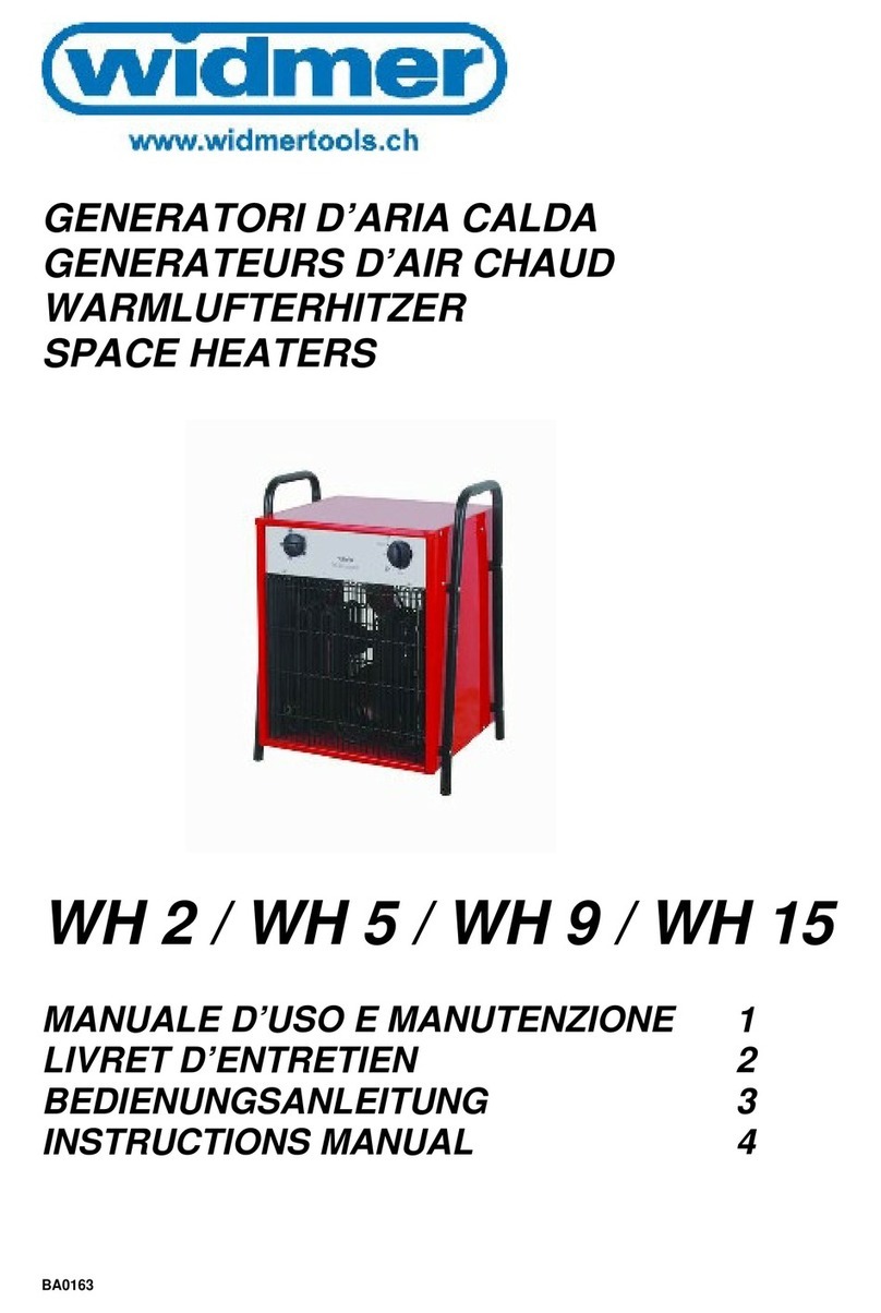 widmer WH 2 instruction manual