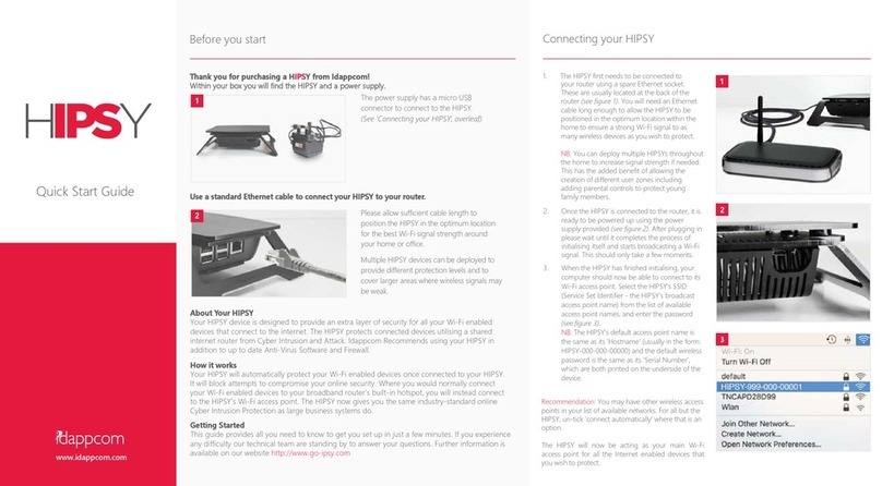 Idappcom HIPSY quick start guide Idappcom HIPSY quick start guide