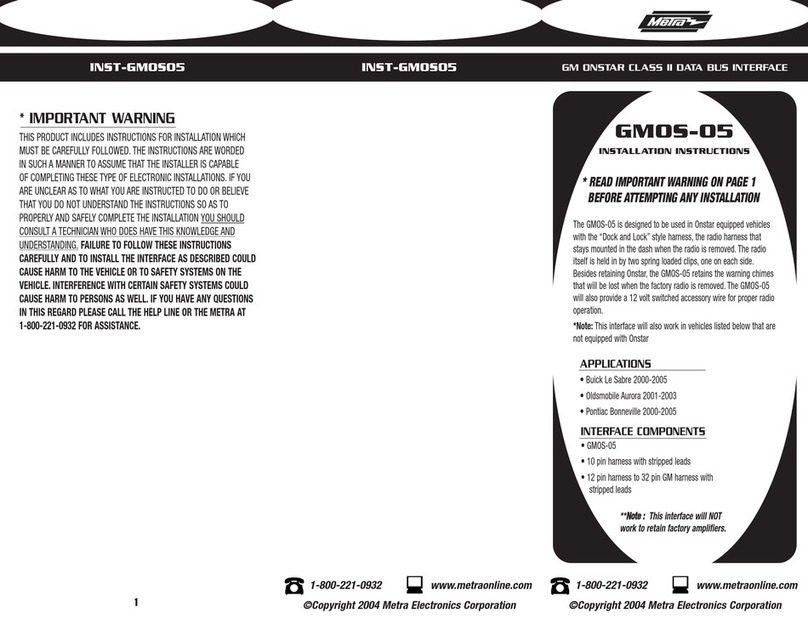 Metra Electronics INST-GMOS05 installation instructions