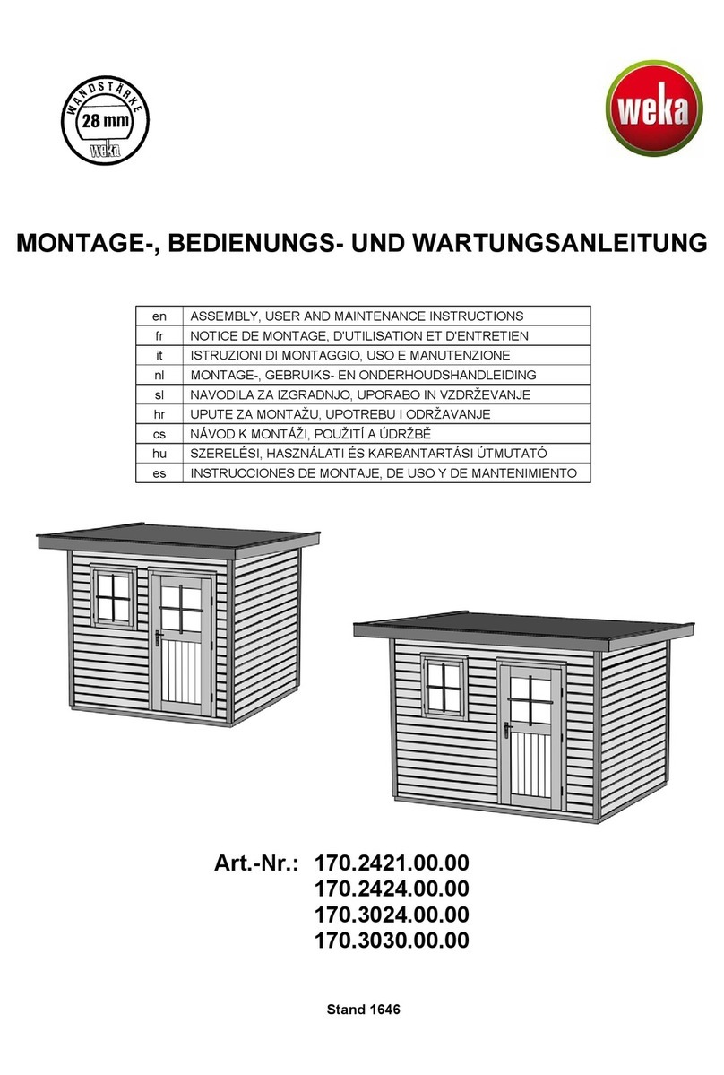 Weka 170.2421.00.00 ASSEMBLY, USER AND MAINTENANCE INSTRUCTIONS