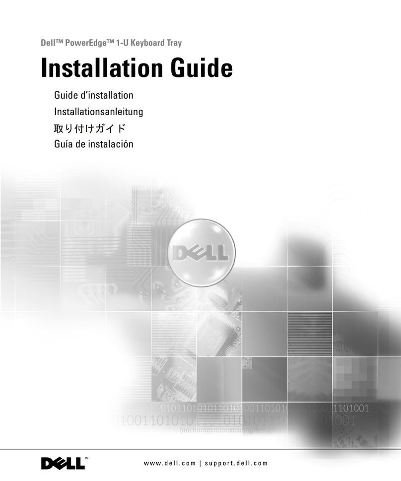 Dell PowerEdge 1-U Keyboard Tray User manual