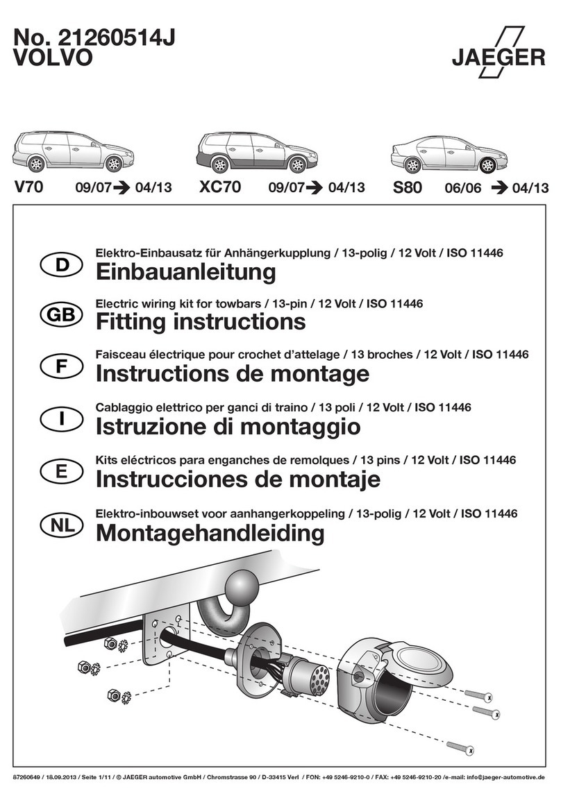 Jaeger 21260514J Fitting instructions