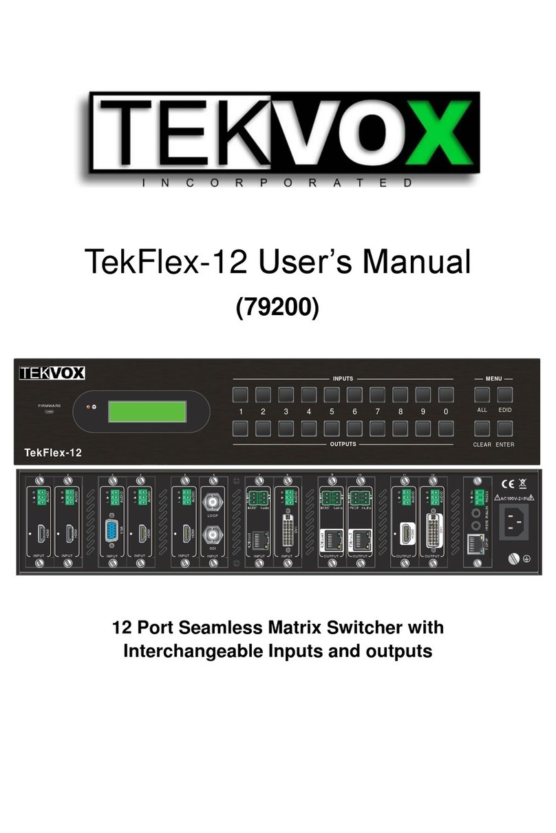Tekvox TekFlex-12 User manual