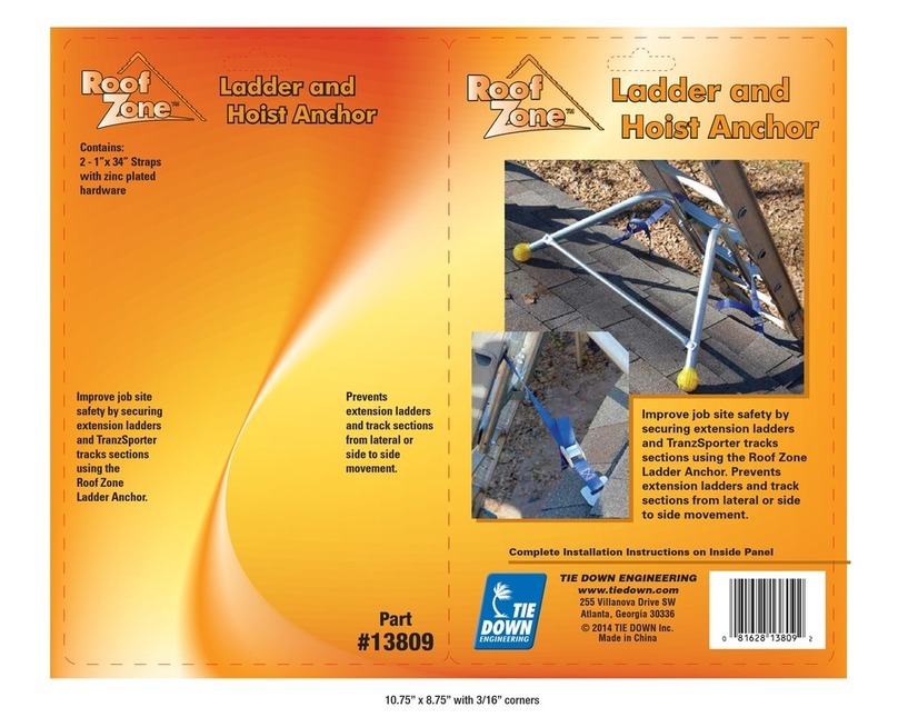 Tie Down Engineering Roof Zone 13809 installation instructions