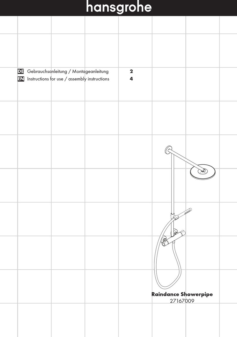 Hans Grohe Raindance 27167009 Instructions for use/assembly instructions