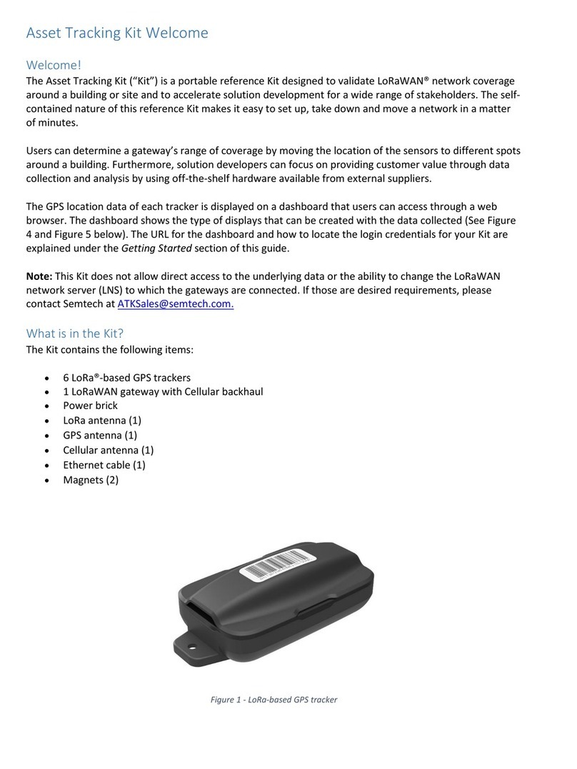 Semtech Asset Tracking Kit User manual