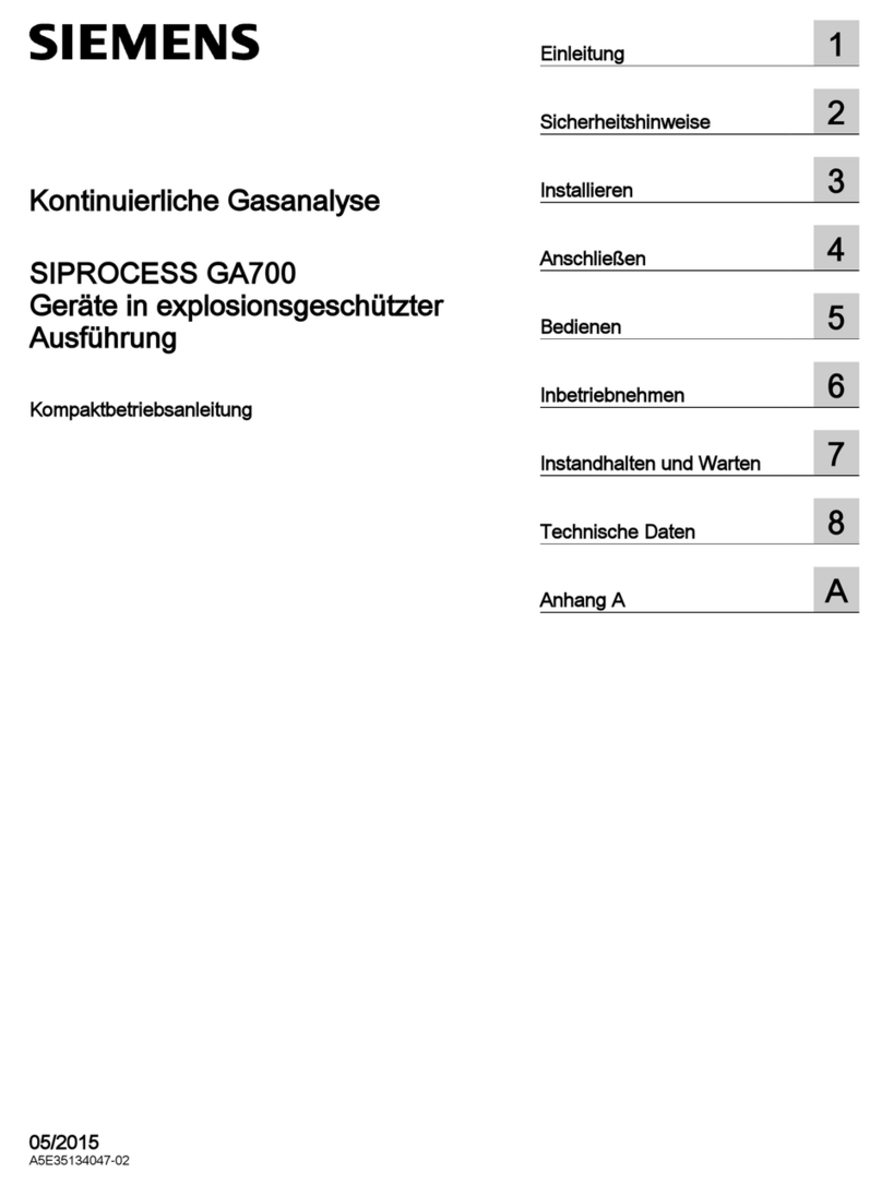Siemens SIPROCESS GA700 Administrator guide