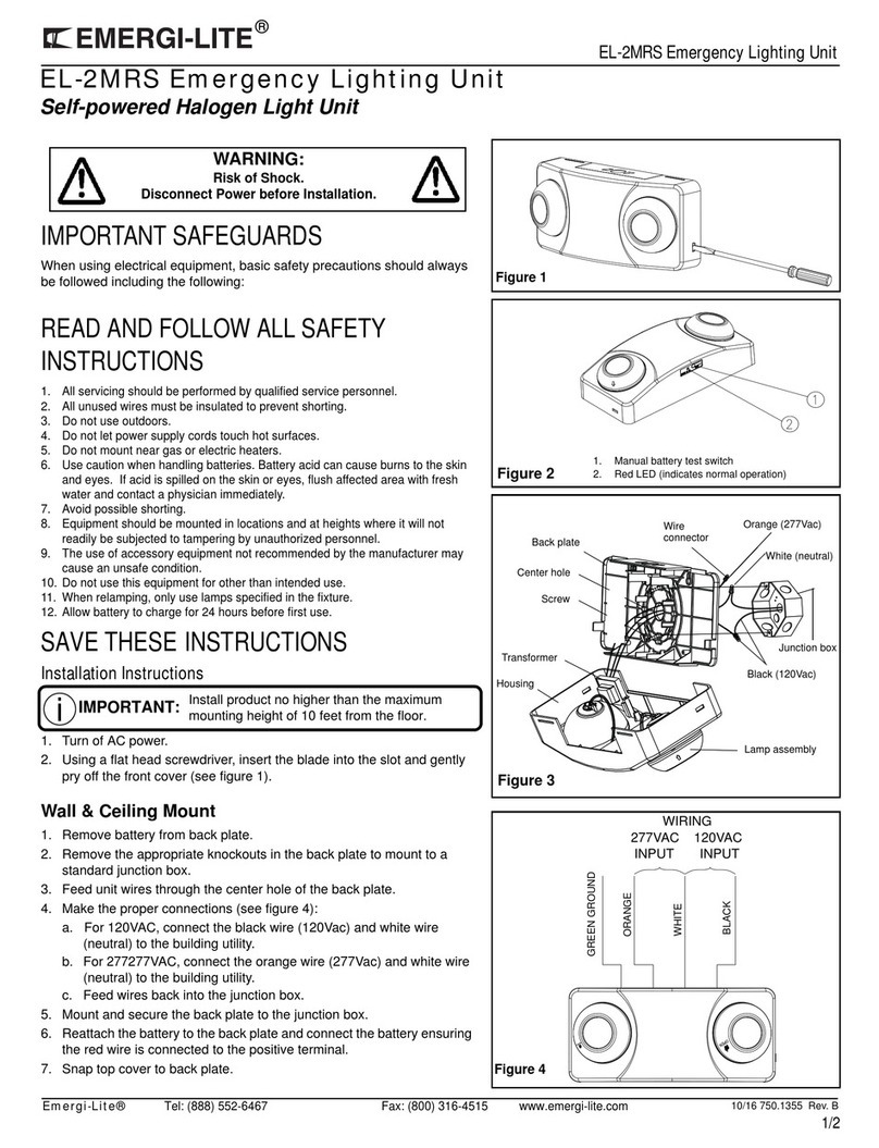 Emergi-Lite EL-2MRS quick start guide