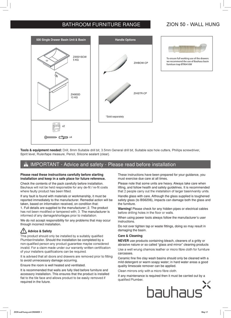 bauhaus ZION 50 installation instructions