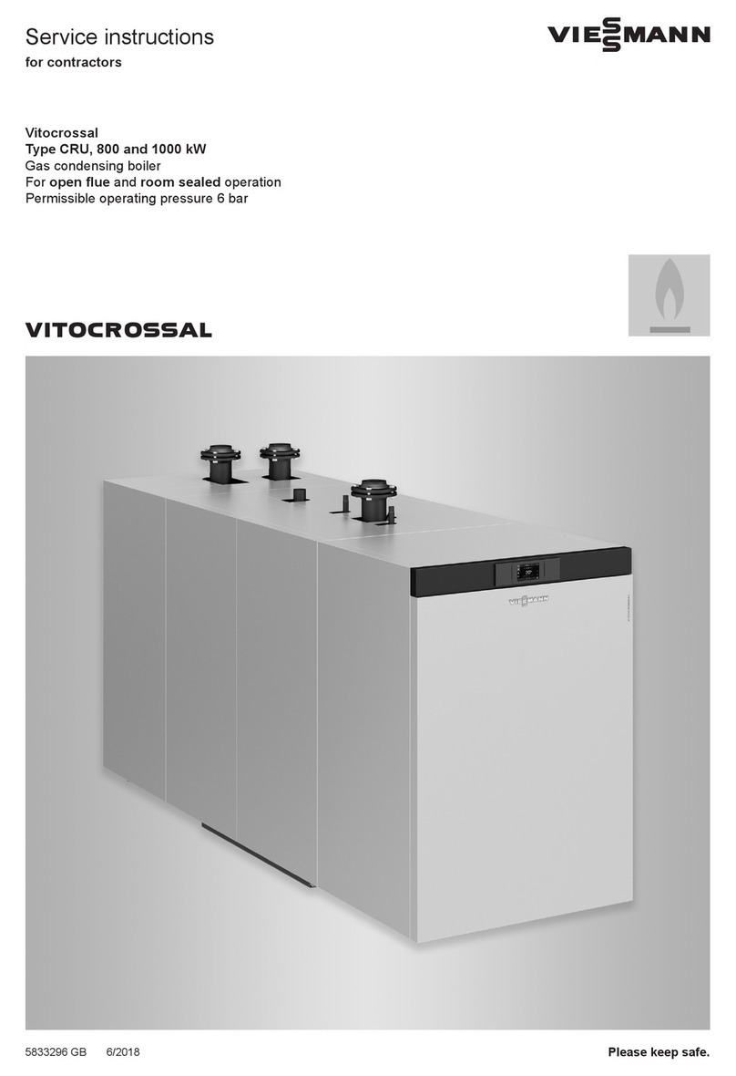 Viessmann Vitocrossal CRU 800 Operating instructions