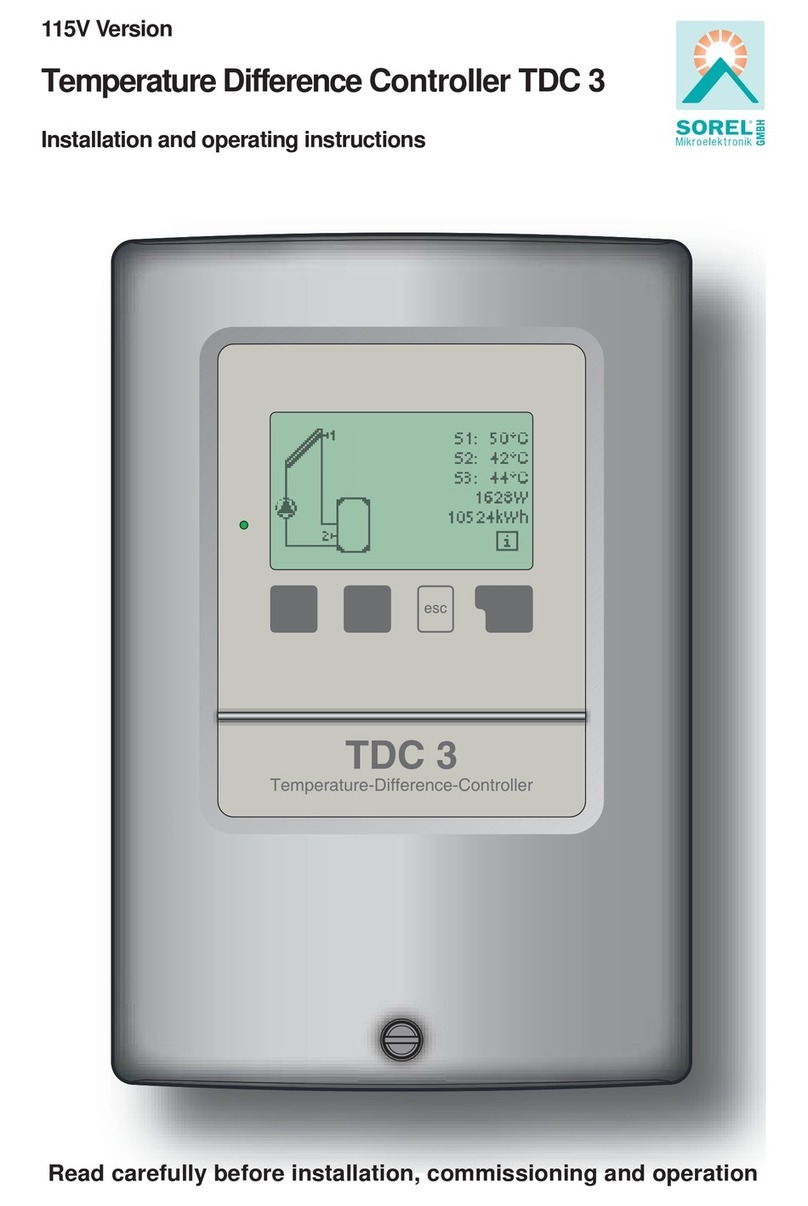 Sorel TDC 3 User manual