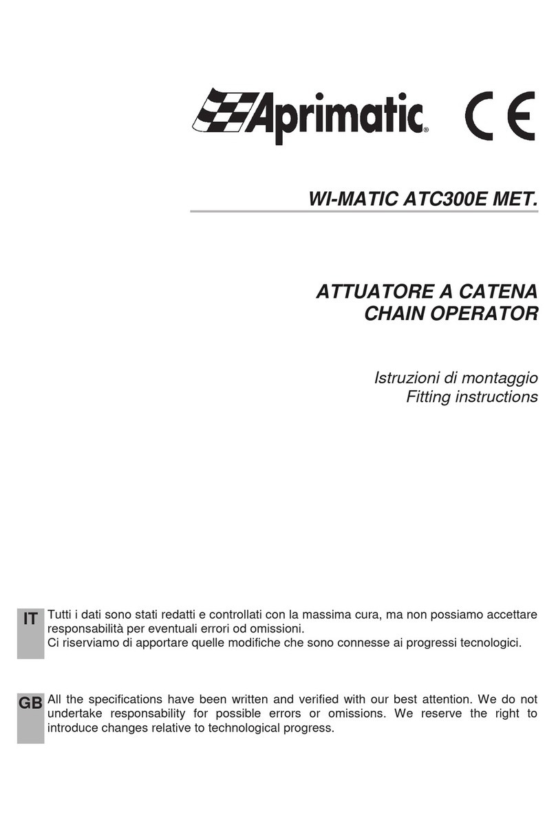 Aprimatic WI-MATIC ATC300E MET Fitting instructions