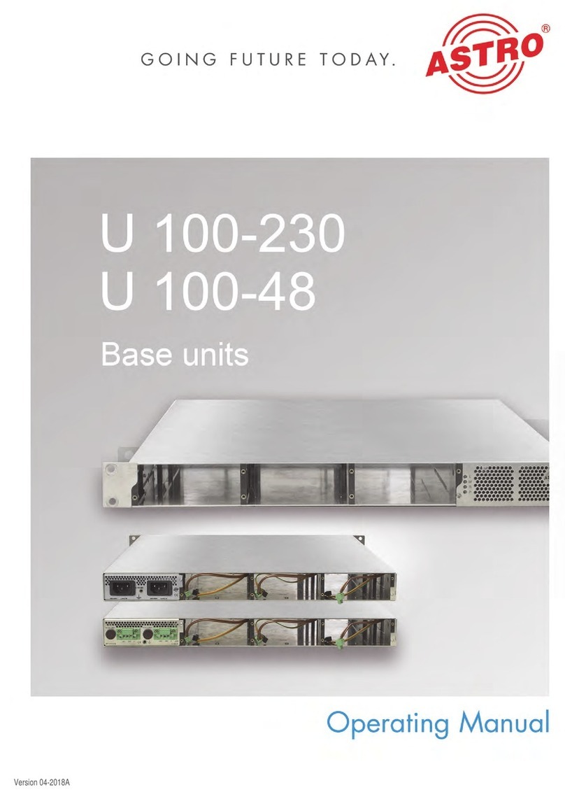 ASTRO U 100-230 operating manual ASTRO U 100-230 operating manual