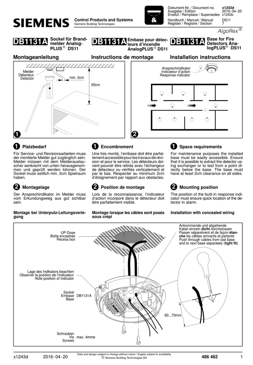 Siemens AnalogPLUS DB1131A User manual