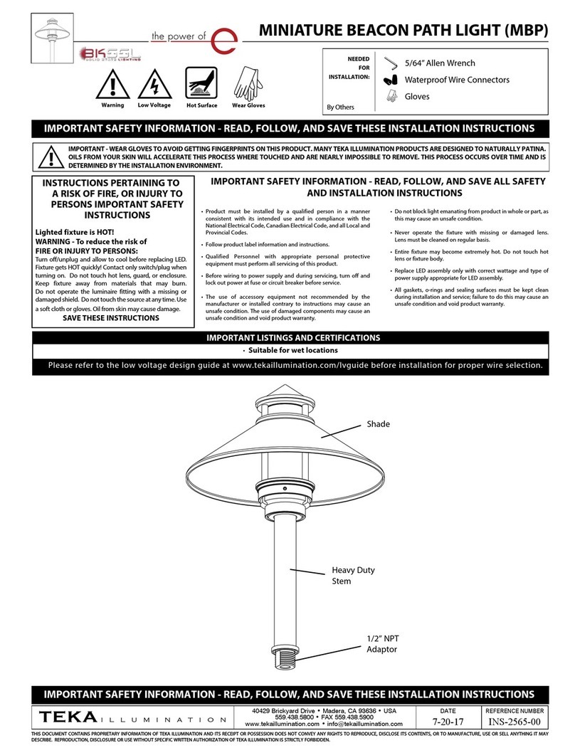 TEKA ILLUMINATION MBP User manual