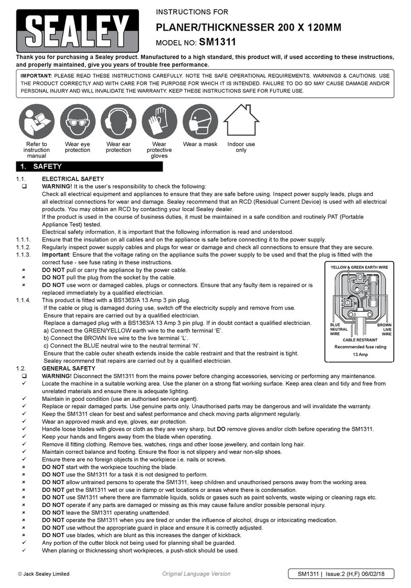Jack Sealey sm1311 instructions