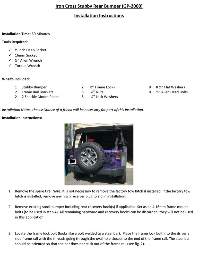 Iron Cross GP-2000 installation instructions