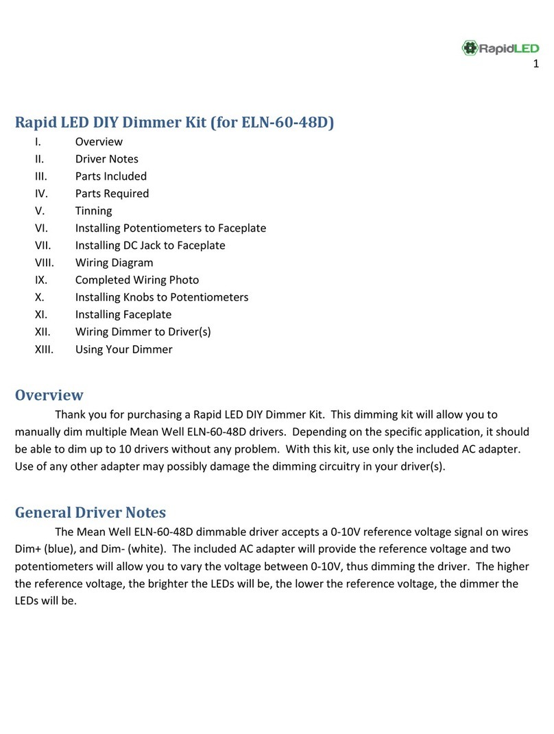 RapidLED DIY Dimmer Kit manual