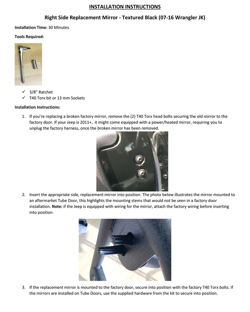 OPR J100198 installation instructions